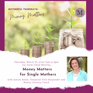 Motherful Thursdays - Money Matters for single mothers with Janine Bolon