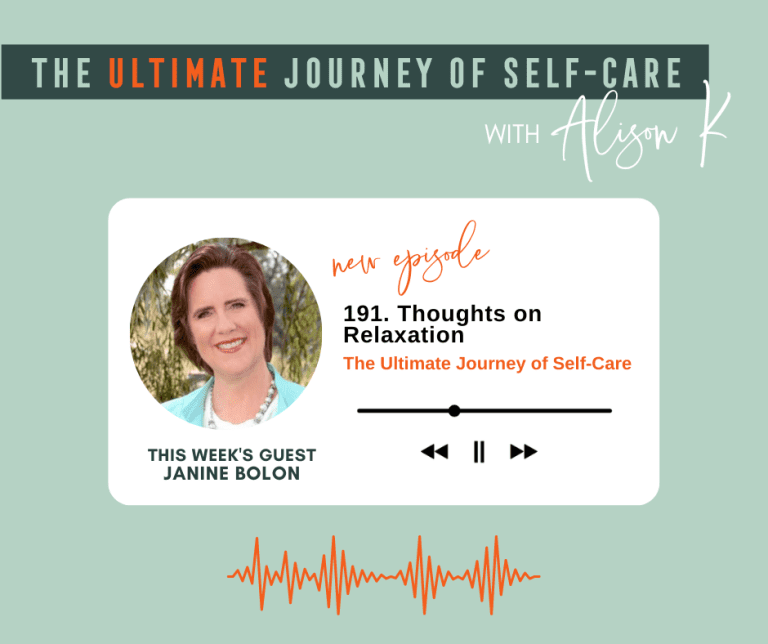 Join Alison Katschkowsky and Janine Bolon to discuss the ultimate journey of self care!